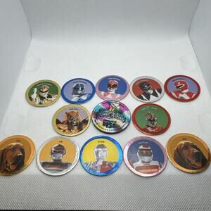 Vintage Power Rangers VR Troopers Lot of 12 & Slammer McDonalds Pogs